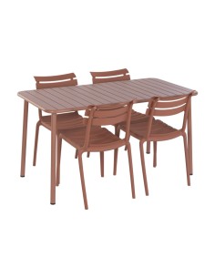 Mesa de Comedor Set 4 de Metal