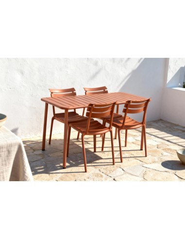 Mesa de Comedor Set 4 de Metal