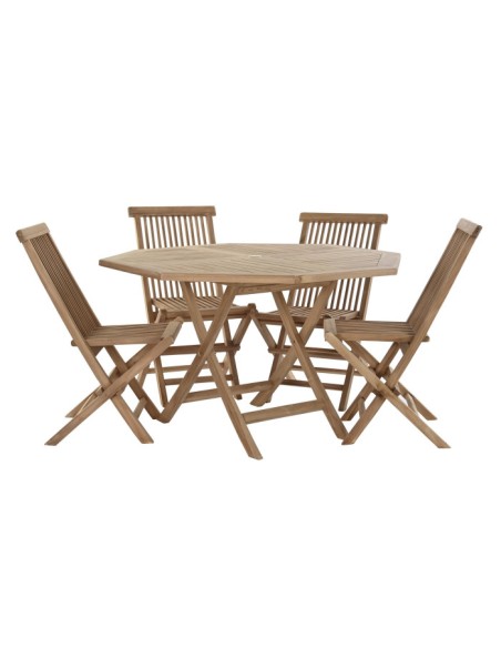 Mesa de Comedor Set 5 Teca