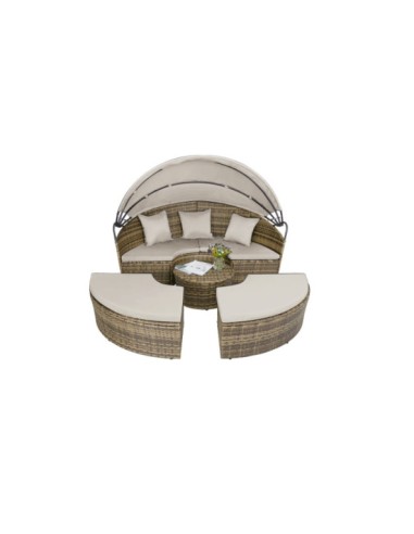 Cama Chill Out de Ratán Sintético y Acero