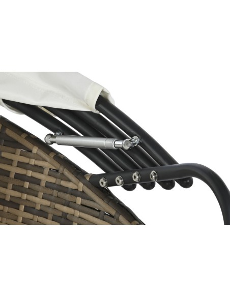 Cama Chill Out de Ratán Sintético y Acero