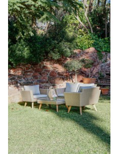 Sofá Set 4 de Ratán Sintético 2