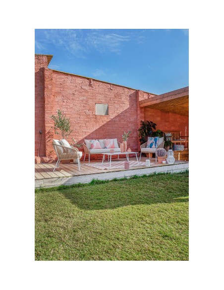 Sofá Set 4 de Aluminio en Blanco