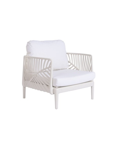 Sofá Set 4 de Poliéster en Hoja Crema