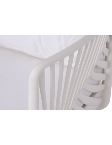 Sofá Set 4 de Poliéster en Hoja Crema