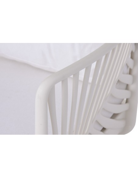 Sofá Set 4 de Poliéster en Hoja Crema