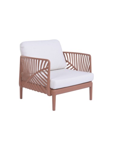 Sofá Set 4 de Poliéster en Hoja Terracota