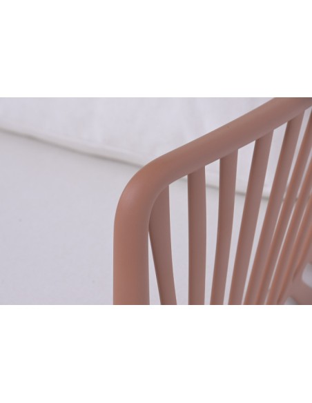 Sofá Set 4 de Poliéster en Hoja Terracota