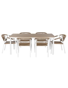 Mesa Set 7 de Aluminio y Resina