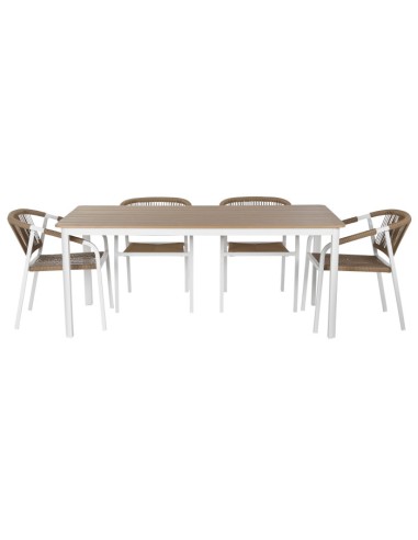 Mesa Set 7 de Aluminio y Resina