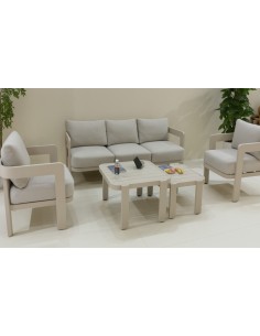 Sofá Set 4 de Aluminio Color Blanco 2