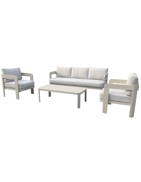 Sofá Set 4 de Aluminio Color Blanco