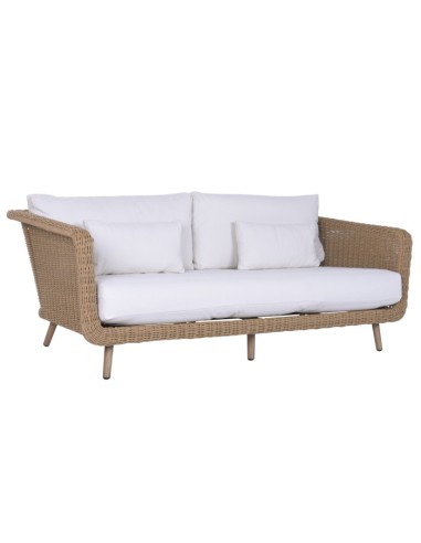 Sofá Set 4 de Ratán Sintético y Aluminio