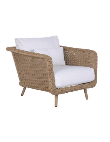 Sofá Set 4 de Ratán Sintético y Aluminio