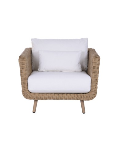 Sofá Set 4 de Ratán Sintético y Aluminio