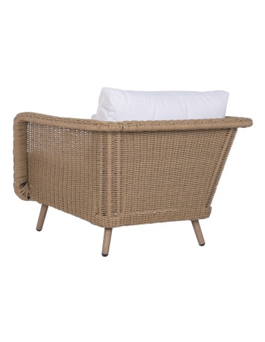 Sofá Set 4 de Ratán Sintético y Aluminio