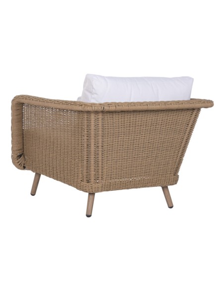 Sofá Set 4 de Ratán Sintético y Aluminio