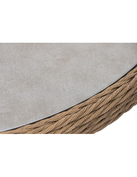 Sofá Set 4 de Ratán Sintético y Aluminio