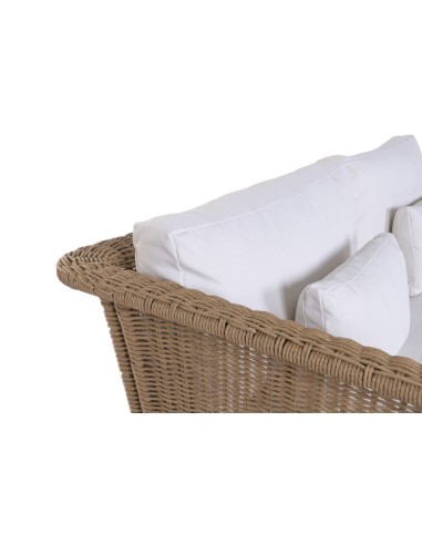 Sofá Set 4 de Ratán Sintético y Aluminio