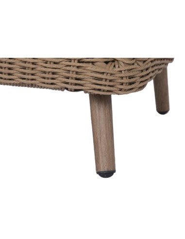 Sofá Set 4 de Ratán Sintético y Aluminio