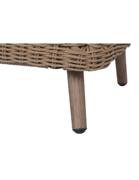 Sofá Set 4 de Ratán Sintético y Aluminio