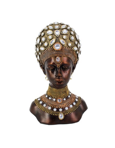 Figura de Busto de Mujer Africana