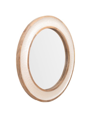 Espejo con Estilo Nácar Redondo
