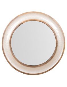 Espejo con Estilo Nácar Redondo