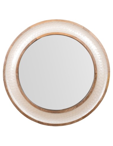 Espejo con Estilo Nácar Redondo