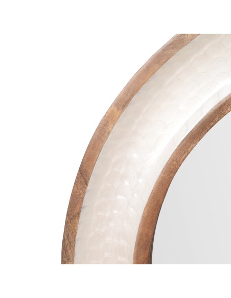 Espejo con Estilo Nácar Redondo