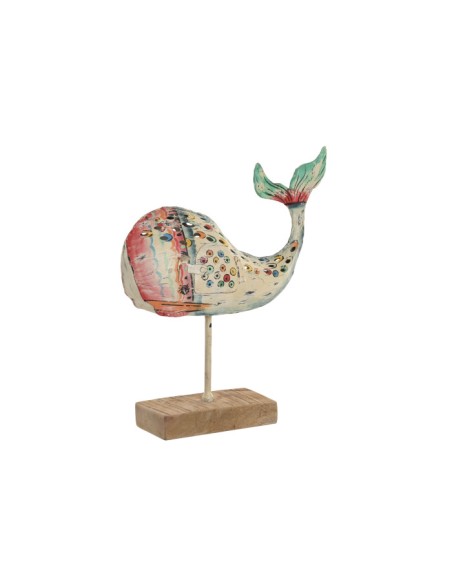 Figura de Hierro de Ballena Pintada