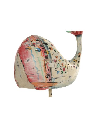 Figura de Hierro de Ballena Pintada