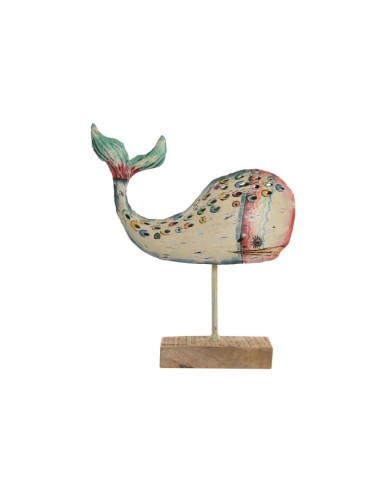 Figura de Hierro de Ballena Pintada