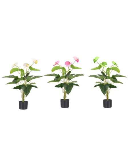 Planta Artificial Anturium Flor Flamingo