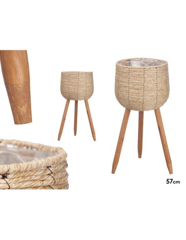 Macetero Claro con Patas 57 cm