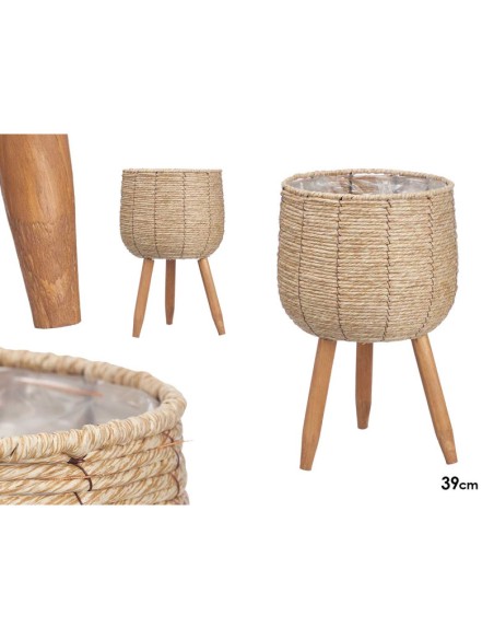 Macetero Claro con Patas 39 cm