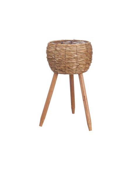 Macetero Oscuro con Patas 52 cm