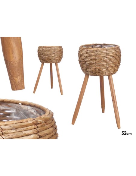 Macetero Oscuro con Patas 52 cm