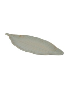 Centro de Mesa en Forma de Hoja Verde