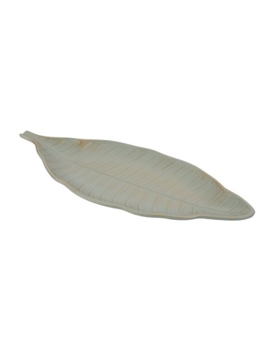 Centro de Mesa en Forma de Hoja Verde