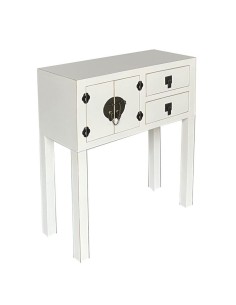 Consola Oriental Blanco y Oro