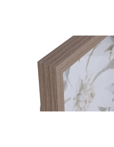 Cuadro en Lienzo con Diseño Flores Blancas