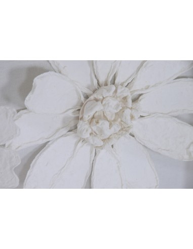 Cuadro en Lienzo con Diseño Flores Blancas