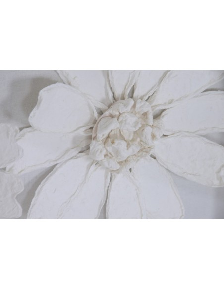 Cuadro en Lienzo con Diseño Flores Blancas