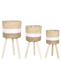 Set 3 de Maceteros Fibra