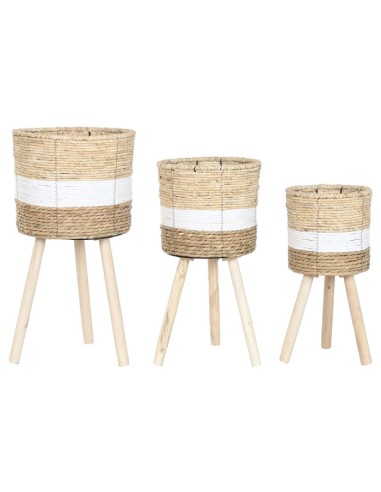 Set 3 de Maceteros Fibra