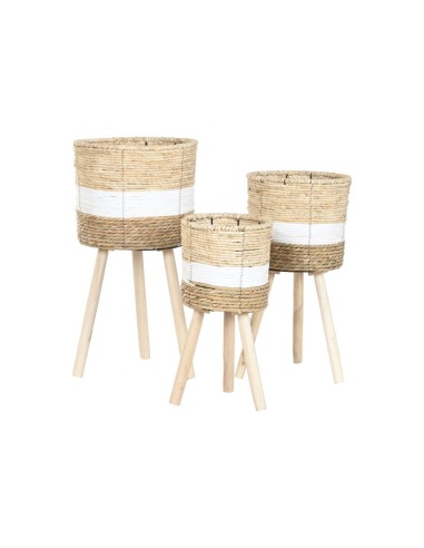 Set 3 de Maceteros Fibra