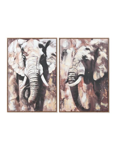 Cuadro en Lienzo con Diseño Elefantes