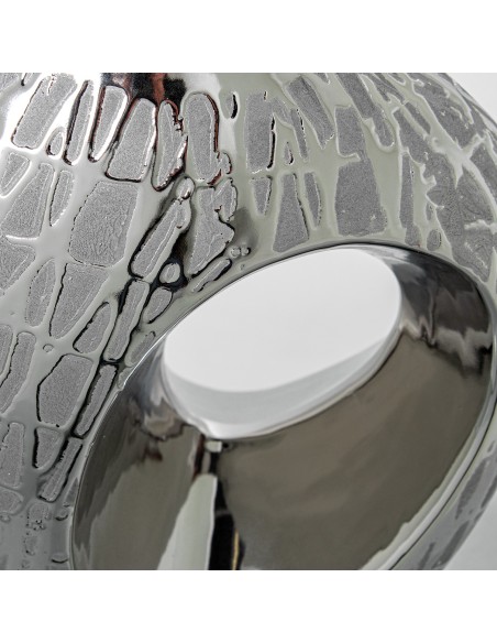 Jarrón Plata Pequeño con Agujero