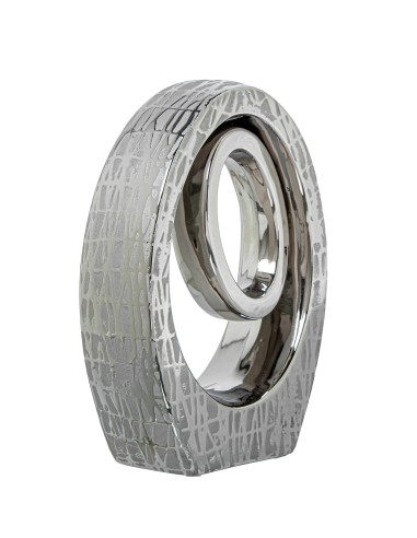 Jarrón Abstracto en Plata